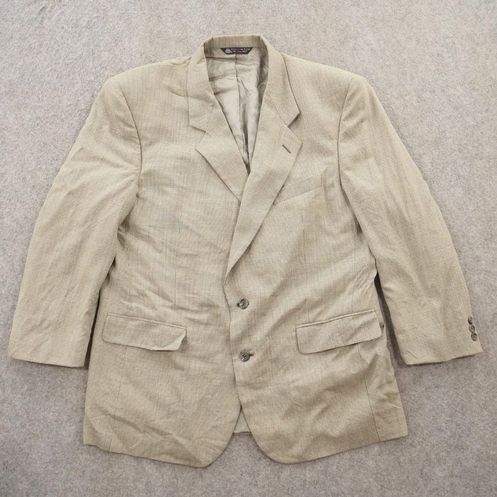 Christian Dior Monsieur Suit Jacket Mens 44 Regular Gray Houndstooth
